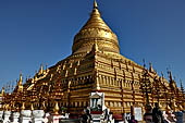 Bagan Myanmar. Shwezigon pagoda.  